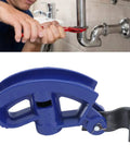 Holigie Hand Conduit Bender 3/4-Inch C45 Steel Pipe Bending Tool for precise bending of copper and aluminum pipes.