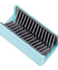 Reusable Silicone Hair Catcher Avoid Clogging Bathtub Drain, compact design with flexible bristle structure for trapping hair.