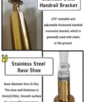 Slick Transparent Acrylic Balusters For Inside Stairs And Deck Railings Featuring Hella Tough Metal Brackets and Flex Install Posts.