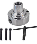 5C Collet Lathe Chuck Pro Grade Plain Back Closer for Milling, 5 Inch Accessory with wrench and bolts