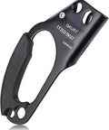 Right Hand Rope Ascender For 8 To 13mm Lines, Lightweight Aluminum Climbing Gear, Black Finish, CE1019 EN567 Standard, Side View