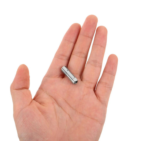 Hand holding Stainless Steel Fencing Blade Tip Replacement For Epee And Foil Quick Install Spare Point With Wire