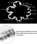 E Retaining Snap Circlip Kit 304 Stainless Steel Assortment, 120 Pieces, Sizes 1.5mm to 10mm, displayed in labeled sections