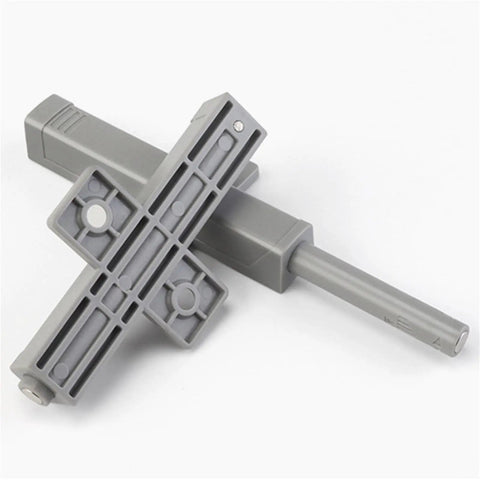 Magnetic Touch Cabinet Latch for Cabinets and Drawers, No Handle Opening With ABS Soft Quiet Damper in gray material