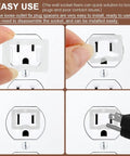 Snug 24 Pack Outlet Plugs For Loose 110V Sockets Transparent Wall Socket Fixers To Keep Plugs Snug And In Place demonstration