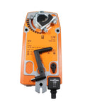 Adjustable Air Damper Actuator Featuring Emergency Override And Dual Voltage Power Compatibility Delivers Smooth 20Nm Torque For Knockout Hvac Valve Assembly That Runs Slick All Day Long With Zero Drama Setup, showing top view with manual controls.