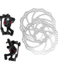 Mechanical Bike Disc Brake Kit Front And Rear Upgrade With 160mm Rotors, Forged Aluminum Calipers, Cable Housing Included.
