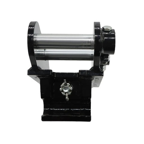 Mini Excavator Quick Change Hitch Coupler With 25mm Pin For 0.8 To 2 Ton Machines, steel build, front view