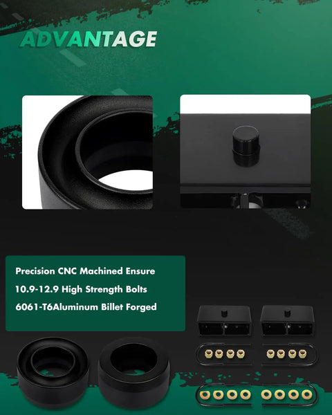 3 Inch Front And 2 Inch Rear Leveling Lift Kit For Ram 2500 2011 3500 2011 Dodge Ram 1500 2002 2008 parts and materials