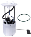 Electric Fuel Pump With Sending Unit For 2010 To 2012 Ford Escape And 2010 To 2011 Mercury Mariner And 2010 To 2011 Mazda Tribute V6 3 0L Replacement E2554M Does Not Include Pressure Regulator Plug And Play Direct Fit, showing pump with wires and sealing ring.