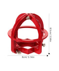 Hella Tough Fire Sprinkler Head Guard Protector Cage For Flush Mount Side Wall And Pendant Heads, red steel, 3.34in size.
