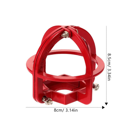 Tough As Nails Fire Sprinkler Head Guard Cover Designed For Flush Side Wall And Semi Recessed Systems, red, 3.34x3.34x3.14 inch