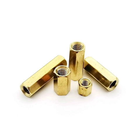 Hella Solid Brass Hexagonal Spacers For Pcb Motherboard M2 M2.5 M3 M4 Interval Bolts Zero Static Conductive Hardware Fresh Upgrade For Clean Rig Builds No Stress Easy Install 50 Piece Kit, assorted brass spacers.