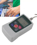 Digital Push Pull Force Tester 20N To 200N With Built In Sensor And Auto Backlit LCD Display For Quick Readouts, Storage Capable For Material Mechanics, Product Development And Quality Control, Rugged All Around Workhorse Force Meter used on a test rig