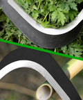 Tough As Nails Sickle Machete For Yard Work With Carbon Steel Blade, shown cutting weeds and light branches, 14 inch short machete