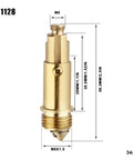 Slick Pair Of Solid Brass Basin Sink Drain Plugs With Smooth Push Pop Up Mechanism Rust Resistant Click Clack Stopper Bathroom Tub Vanity Fitting Stress Free Install Gonna Fit Perfectly Every Time, M8 size.