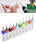 Assorted Pro Grade 10 Piece Carbide PCB Drill Bit Set From 0.1mm To 1.0mm For CNC Engraving, Jewelry, And DIY Projects in case