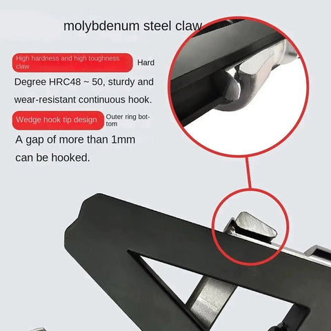 Pro Level Motorcycle Steering Column Race Puller Tapered Bearing Complete Disassembly Kit Heavy Duty Metal Hand Tool Real Talk Gear For Car Shop Mechanics And DIY Crews Who Want To Fix It Up Good And Make That Engine Sing Again, molybdenum steel claw close-up