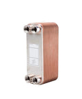 Heavy Duty Plate Heat Exchanger And Industrial Air Condenser Slick Compact Cooling Unit With Badass Heat Transfer and No Sweat Mount for Garage or Workshop, compact metal unit with copper and steel.