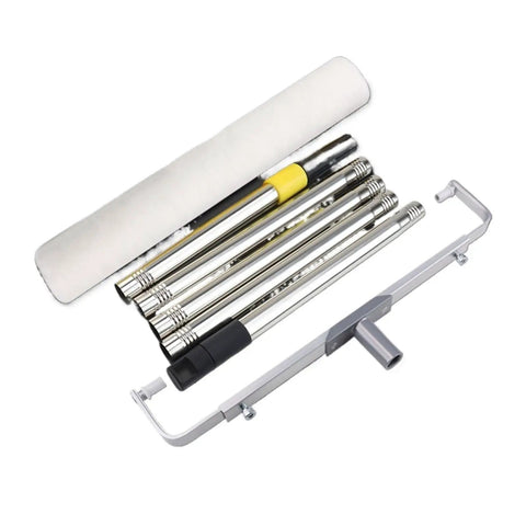16 Inch Paint Roller With Chunky 9Mm Nap And Beefy Long Handle For Massive Wall Makeovers Quick Coat Drop Even Laydown Heavy Gauge Build For Renovation Projects And Touch Ups kit with metal handle and foam roller sleeve.