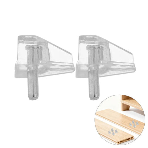 Plastic Shelf Pegs Set 150 Pack 3mm Diameter With 0.11 Inch Hole Locking Design No Tool Quick Snap In Install Clear