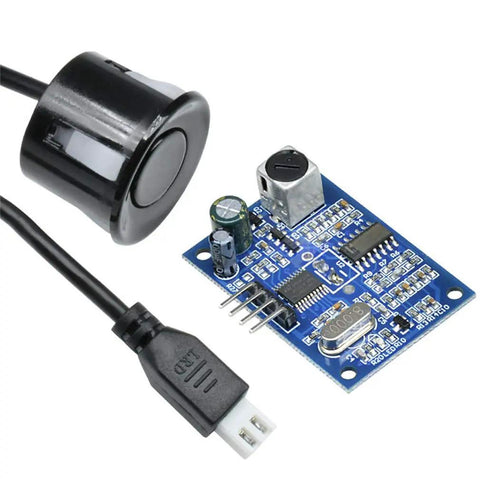 Two Pack Waterproof JSN SR04T Ultrasonic Module Distance Sensor For Arduino Outdoors With Enclosed Probe Rugged All Weather Car Reversing Sensor For Security Alarm And Industrial Inspection black waterproof ultrasonic sensor module with probe and cable
