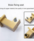 Brass fixing seat for UMJIGF 12 Inch Brushed Gold Shower System, high quality and durable design