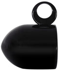 Ditch The Static And Shore Up Your Setup With These Top Shelf Wakeboard Tower Speaker Pods Black Finish Built From Marine Grade Aluminum Pair For Crisp Boat Sound showing black aluminum speaker pod with mounting loop.