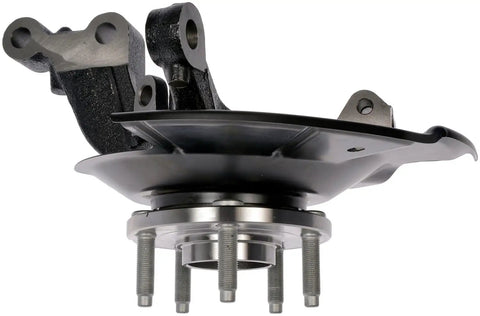 Professional Grade Front Left Wheel Bearing And Hub Assembly For 2011 2015 Ford Edge Lincoln Mkx, angle view showing bolt connections.