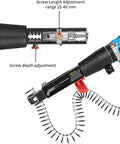 Image showing Heavy Duty Aluminum Screw Drill Chain Adapter with screw length and depth adjustments for accurate fastening.