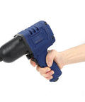 Heavy Duty 1/2 Inch Pneumatic Impact Wrench Packing Badass Torque For Professional Garage Equipment and Shop Hardware Maintenance Durable Air Powered Ratchet Tool For No Nonsense Daily Grind held in hand