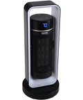 Compact Electric Space Heater With Thermostat And Remote Control, 1000W/1500W Two-Level Fast-Heat Quiet Ceramic Heater Fan