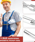 3 Pc Awesome Telescoping Magnetic Pick Up Tool Kit With Bendable Spring Magnet Stick And Flexible Grabber Set That Lets You Reach Deep Into Tight Spots For Auto Repair Jobs Without Any Hassle. 1.5lb telescoping magnetic pickup tool, chrome steel, for auto repair