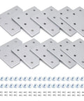 10 Pack 4040 Aluminum Extrusion L Corner Bracket Connector Kit With Silver Finish Includes Nuts Screws And Wrench for custom fabrication.