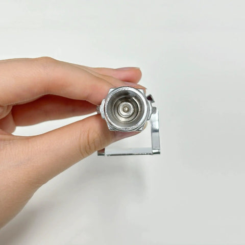 Top Notch Sidewall Fire Sprinkler Head One Inch Thread No Fuss Automatic Heat Activation At 155 Fahrenheit Heavy Duty Build smooth setup visible in hand.