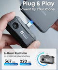 USB-C Thermal Imaging Camera For Android And iPhone, Grab-And-Go Handheld Pro-Grade 320x240 Infrared Imager, plugged into phone