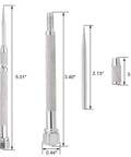 Top Shelf 70A Pocket Scriber Tool Kickass Heavy Duty Metal Scribe with knurled grip and precise measuring details.