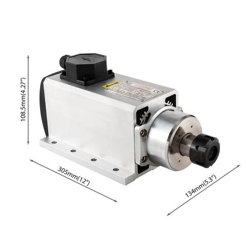 Plug And Play 4KW 220V CNC Spindle Motor Kit With Air Cooled Spindle VFD Inverter ER25 6mm Collet Aviation Wire And Drill Bits
