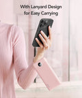 10000mAh Slim Portable Charger, Built In Four Power Bank Cables, Straight Up Travel Essential To Keep Yo Phone Lit Without Any Cord Drama, Ready For Commute, held in hand with phone.
