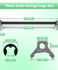 12 Inch Portable Planer Knife Setting Gauge Fits 22 540 Planers Blade Setting Jig Woodworking Tool size details