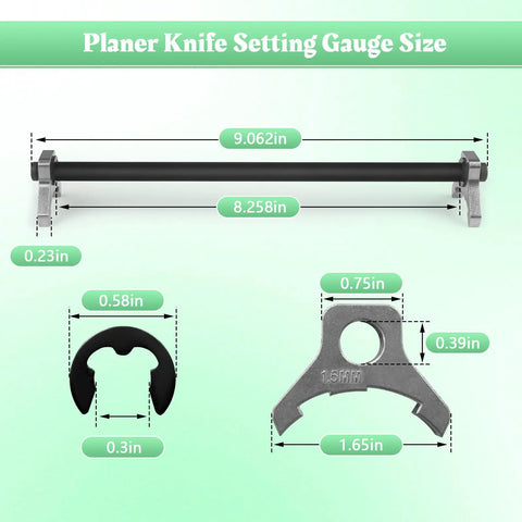 12 Inch Portable Planer Knife Setting Gauge Fits 22 540 Planers Blade Setting Jig Woodworking Tool size details
