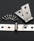 Sharp Look 4 Hole Cabinet Door Luggage Hinges With Screws Built Legit Solid Heavy Duty Vintage Wood Box Hardware For Furniture Upgrade.