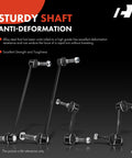 Set Of 4 Front And Rear Sway Bar Links Kit For Ford Explorer 2011 2019 And Police Interceptor Utility 2013 2019 Stabilizer Bar End Links Replacement For Anti Roll Suspension Upgrade With Easy Install displayed with sturdy shafts against a black background