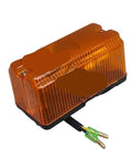 Heavy Duty Forklift Turn Signal Assembly And Headlight Electrical Component Upgrade Kit For Reliable Night Operations And Safety Compliance In The Yard - Orange signal light with wiring.