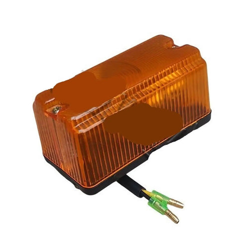 Heavy Duty Forklift Turn Signal Assembly And Headlight Electrical Component Upgrade Kit For Reliable Night Operations And Safety Compliance In The Yard - Orange signal light with wiring.