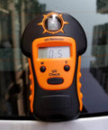 Portable Handheld Sun UV Detector For Measuring UV Levels Outdoors Easy To Use Sunlight UV Meter in orange and black design
