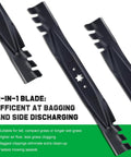 42 Inch Mower Blades Replacement For Cub Cadet Troy Bilt 942 04308 X 942 04308 showing toothed design and 6-point star mount