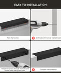 Easy installation of 10 Pack Black 3 Inch Edge Finger Cabinet Pulls With 76mm Center To Center 120mm Overall Length on kitchen drawers