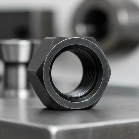 Collet Nut And Collet Chuck Set M17 Tool Holding Clamp For Precise Routing And Cutting Beefy Heavy Duty Ultra Consistent Hold For Shop Use And Fabrication Floors, black steel nut