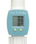 Reversed Display Water Flow Meter For Garden Hose See Gallons In Real Time Easy To Attach Tracks Single Use And Total Water Use Great For Campers Boats And Outdoor Water Conservation, blue plastic meter